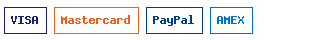 Accepted payment methods